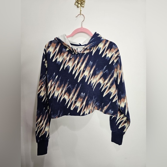 Free People Half Time Printed Hoodie Size S - Picture 4 of 6